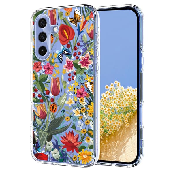 Samsung Galaxy A57 5G Skal Med Tryck Blommor
