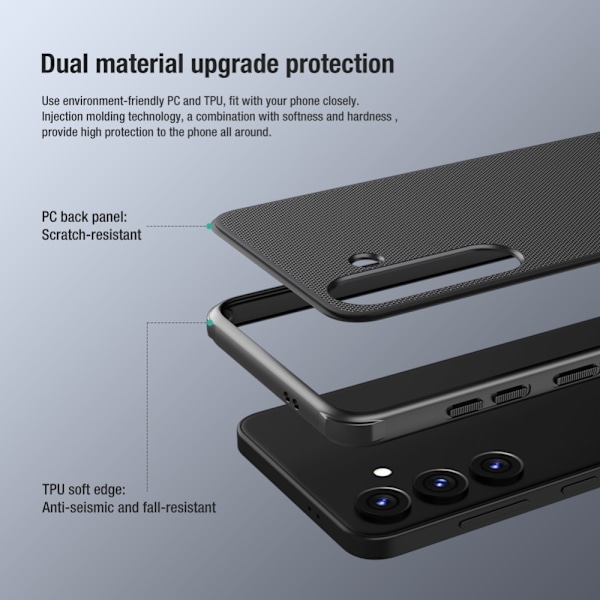 NILLKIN Galaxy S24 Plus Skal Frosted Shield Pro Svart
