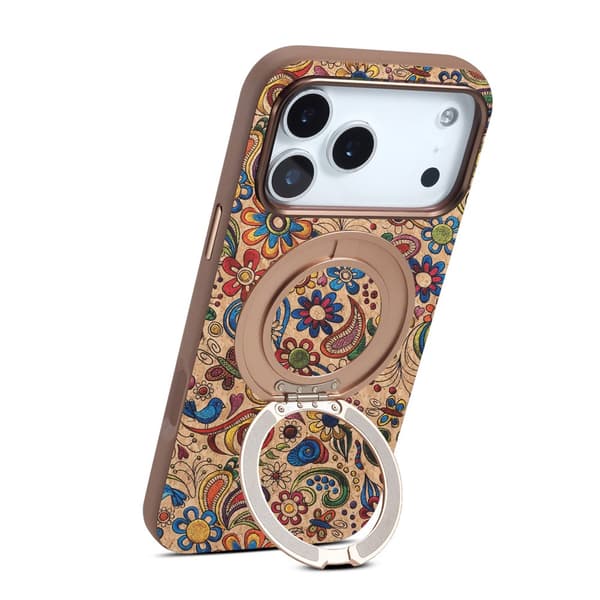 DENIOR iPhone 18 Pro / 17 Pro Skal MagSafe Ringstativ Flerfärgad