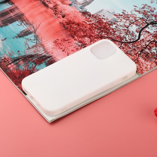iPhone 12 / 12 Pro - Matt TPU Skal - Vit White Vit