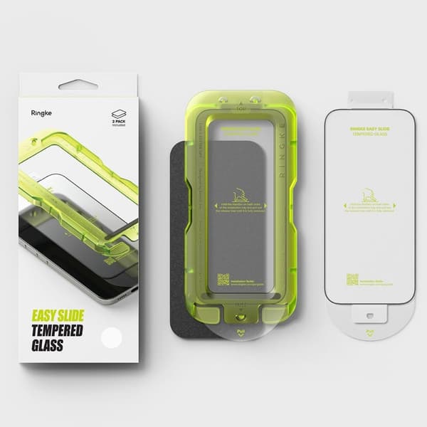 Ringke iPhone 18 Pro/17 Pro 2-PACK Easy Slide Skärmskydd Härdat Glas