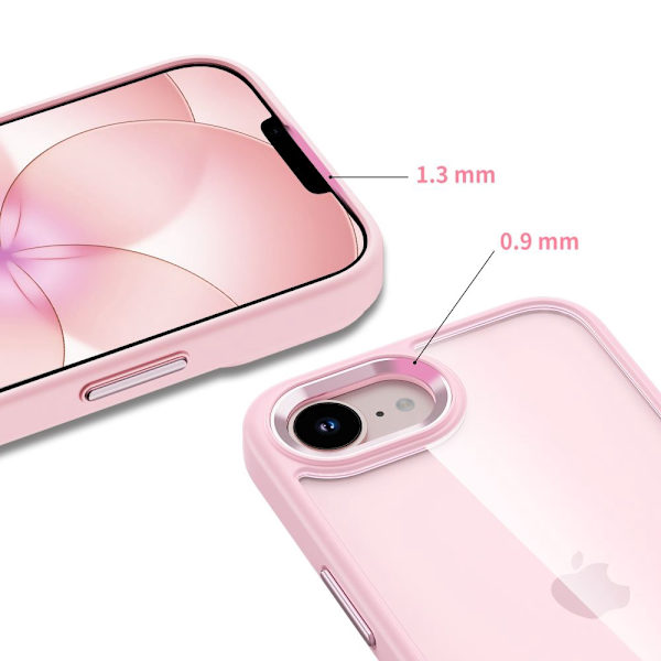 Tech-Protect iPhone 17e / 16e Skal MagMat Rosa / Transparent