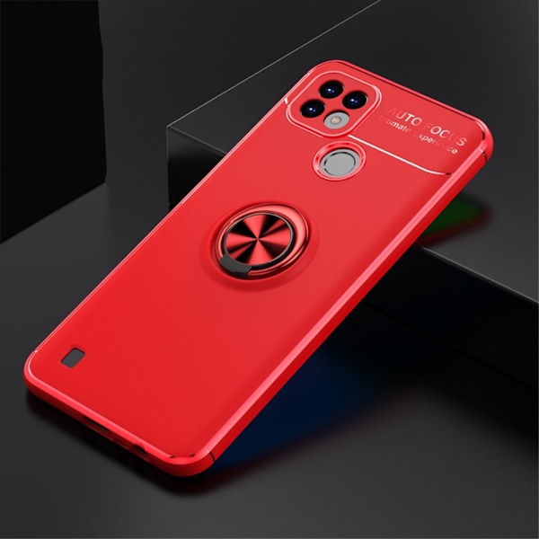 Realme C21 - Ring Skal - Röd Röd