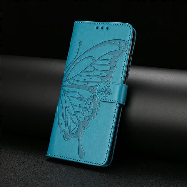 iPhone 17 Fodral Med Fjäril Tryck Blå
