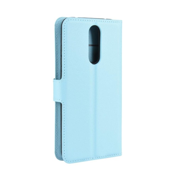 Xiaomi Redmi 8 - Litchi Plånboksfodral - Ljus Blå LightBlue Ljus Blå