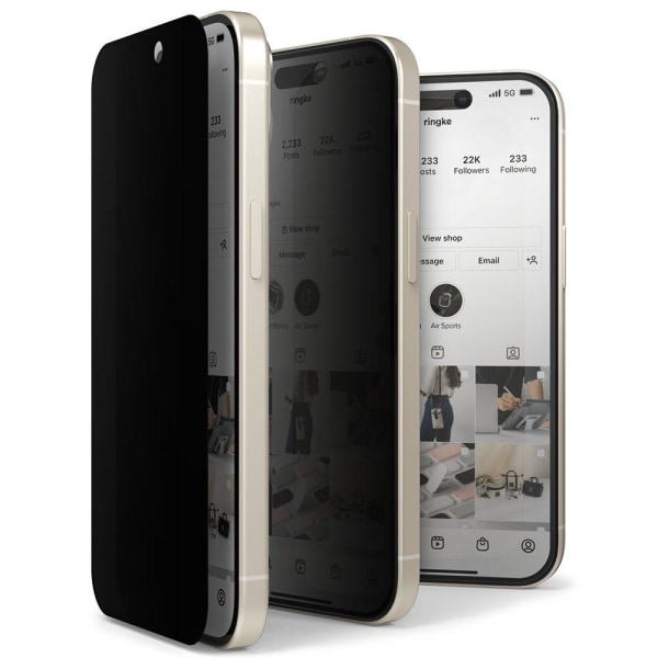 Ringke iPhone 15 Skärmskydd Härdat Glas Privacy