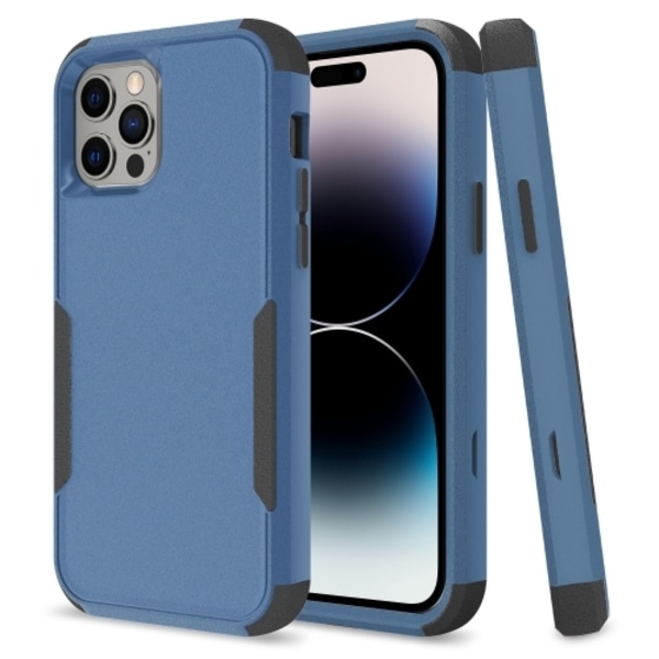 iPhone 14 Pro Max Skal Shockproof Hybrid Blå/Svart