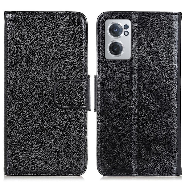 OnePlus Nord CE 2 5G Fodral Split Läder Svart
