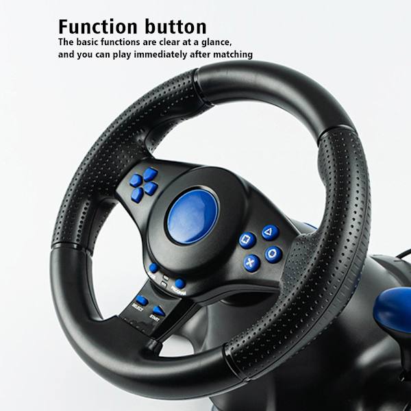 DATA FROG Gamingratt & Pedal För PS4/PS3/SWITCH/XB/PC Svart