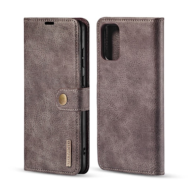 Samsung Galaxy S20 - DG.MING Magnet/Plånboksfodral - Grå Grey Grå