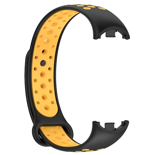 Xiaomi Smart Band 9/8 Träningsarmband Dual-Color Svart/Gul