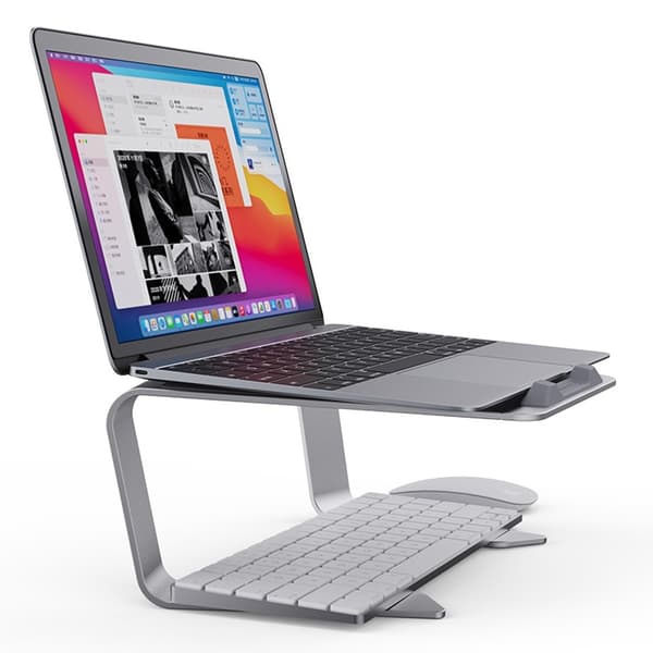 BONERUY Laptop Stativ Silver