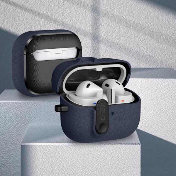 Tech-Protect Galaxy Buds 3/3 Pro/3 FE Skal Slim Hook Fluffy Blue