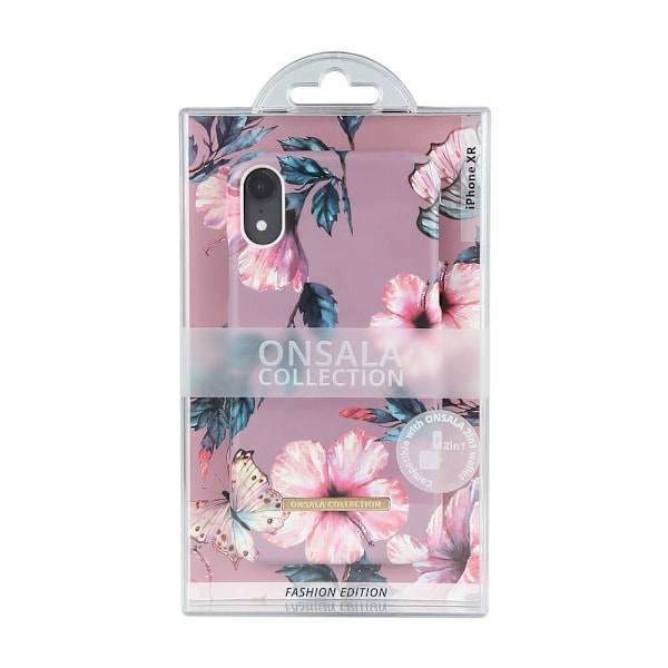ONSALA iPhone XR Mobilskal Shine Dusty Pink Viol
