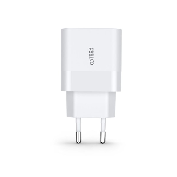 Tech-Protect 30W PD/QC USB-C / USB-A Väggladdare Vit