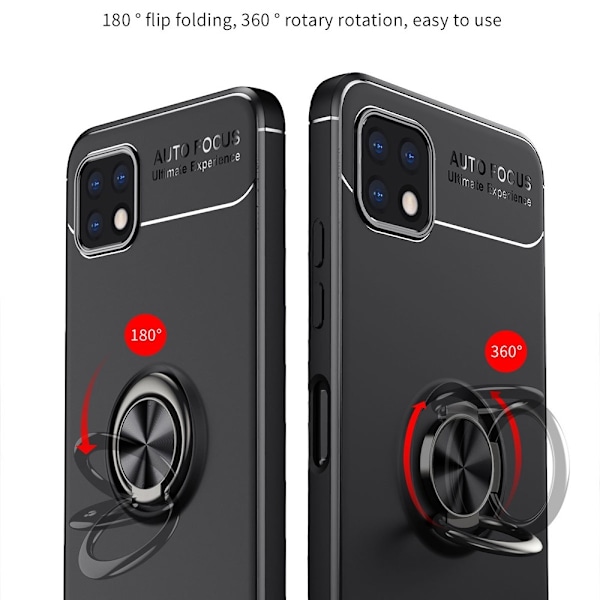 Samsung Galaxy A22 5G - Ring Skal - Svart Svart