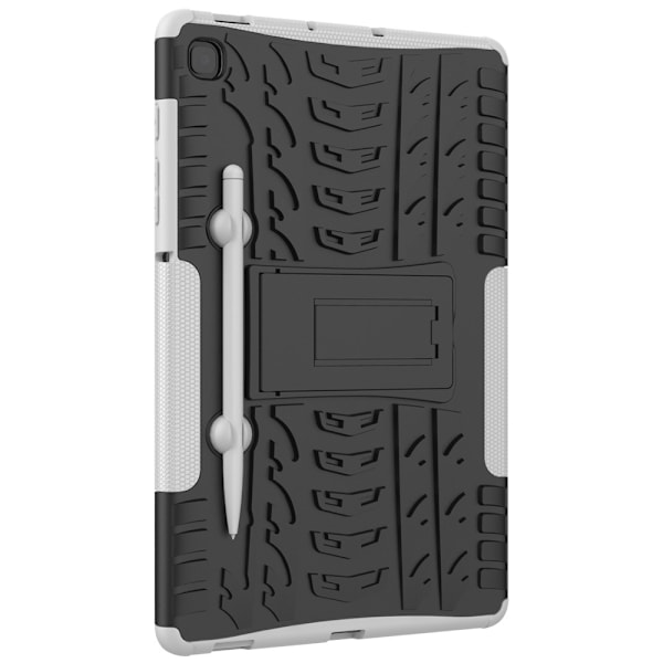 Samsung Galaxy Tab S6 Lite Skal Rugged Kickstand Armor Vit White Vit