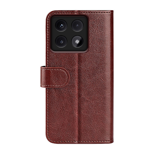Xiaomi 14T Fodral Crazy Horse Läder Brun