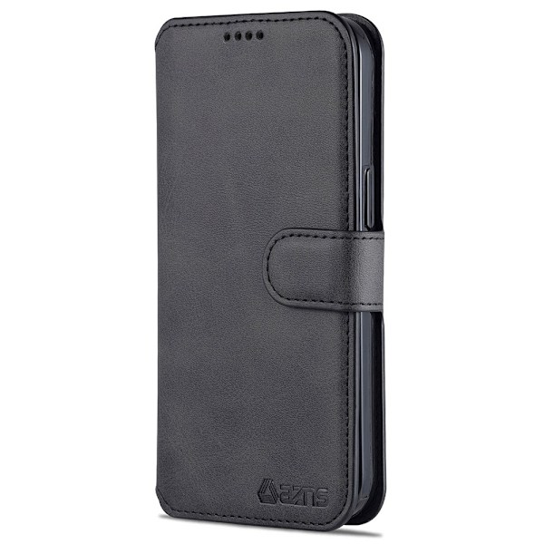 iPhone 13 Pro Max - AZNS Slim Läder Fodral - Svart
