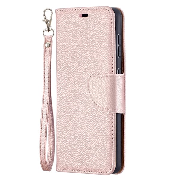 Samsung Galaxy S21 - Litchi Plånboksfodral - Roséguld Roséguld Roséguld