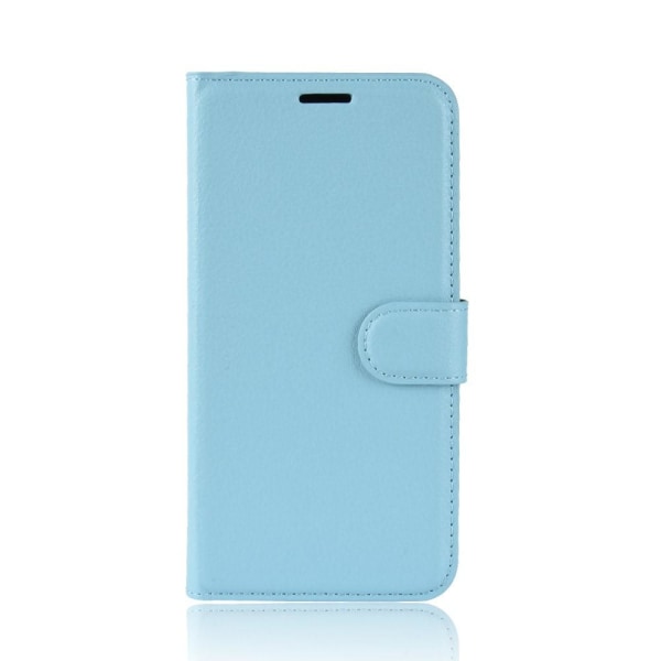 Xiaomi Redmi 8 - Litchi Plånboksfodral - Ljus Blå LightBlue Ljus Blå
