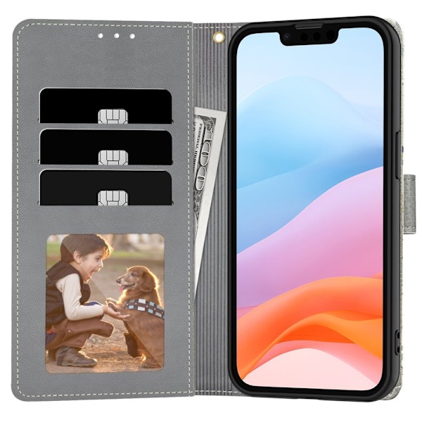 Tech-Protect iPhone 16e Fodral Läder Spring Flowers