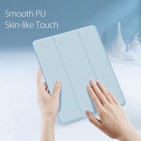 DUX DUCIS iPad Pro 12.9 Fodral TOBY Tri-Fold Pennhållare Blå