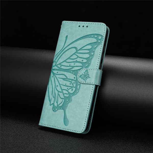 Google Pixel 10a Fodral Med Fjäril Tryck Grön