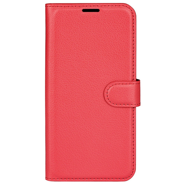 Samsung Galaxy S24 Plus Fodral Litchi Textur Röd