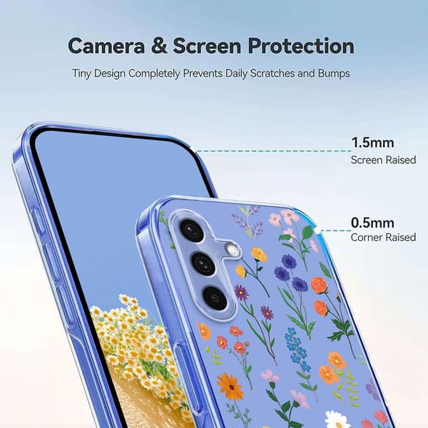Samsung Galaxy A57 5G Skal Med Tryck Blommor
