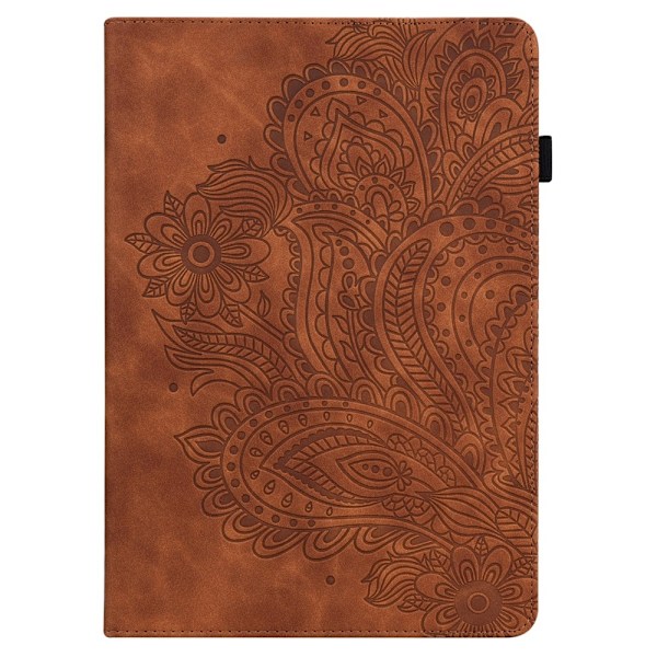 Lenovo Tab M10 HD (2nd Gen) - Mandala Läder Fodral - Brun Brown Brun