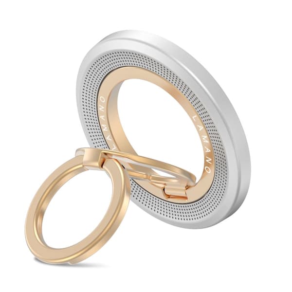 Tech-Protect Magnetisk MagSafe Ringhållare Lamano Grå / Guld