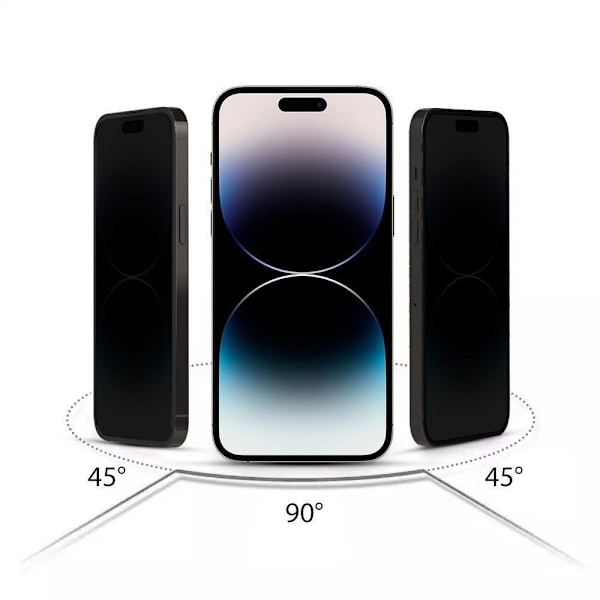 HOFI iPhone 16 Plus 2-PACK Skärmskydd Anti Spy Pro+ Privacy