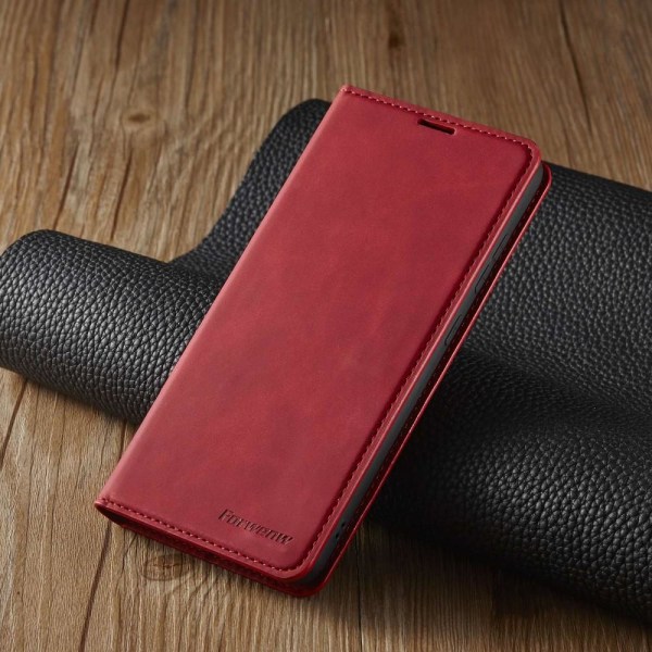 FORWENW Samsung Galaxy A23 5G Fodral Flip Läder Röd