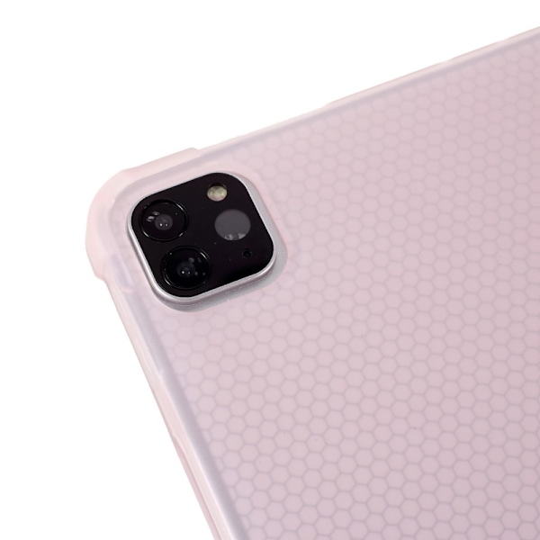 iPad Pro 11 (2018/2020/2021) - Tri-Fold Läder Fodral Pennhållare - Ljus Rosa Ljus Rosa