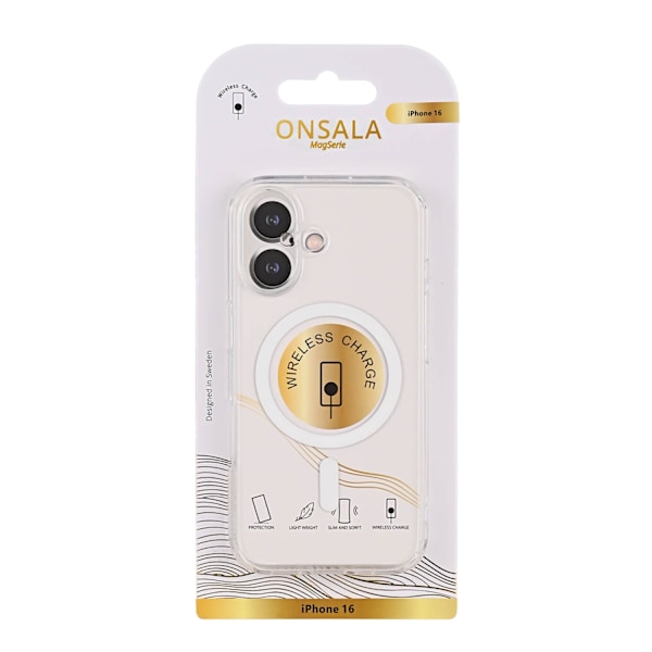 Onsala iPhone 16 Mobilskal TPU MagSafe Transparent