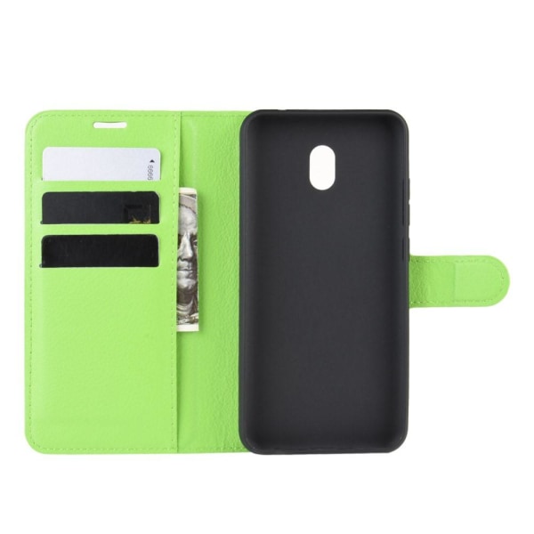 Xiaomi Redmi 8A - Litchi Plånboksfodral - Grön Grön