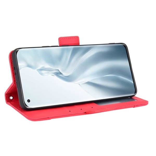 Xiaomi Mi 11 - Fodral Med Avtagbart Kortfodral - Röd Red Röd