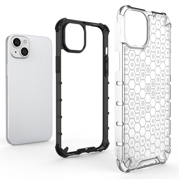 iPhone 15 Plus Skal Honeycomb Shockproof Vit