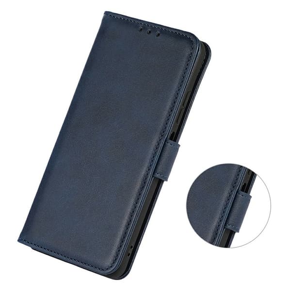 iPhone 17 Fodral Läder Blå