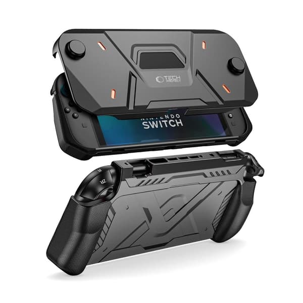 Tech-Protect Nintendo Switch 2 Fodral Carbonox Svart