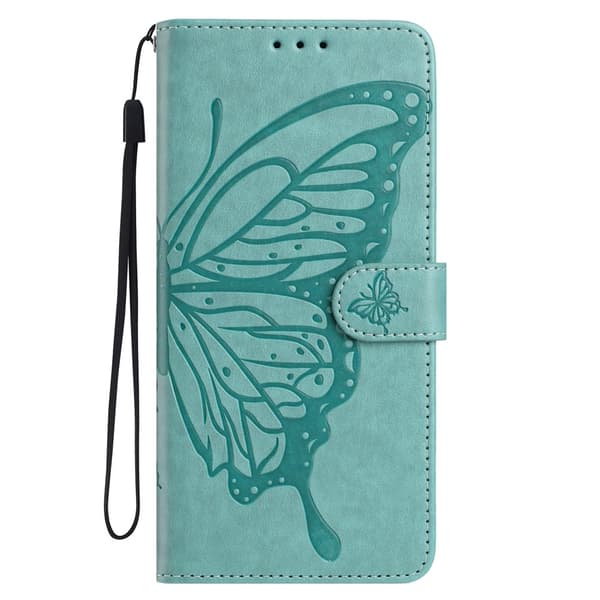 Google Pixel 10a Fodral Med Fjäril Tryck Grön