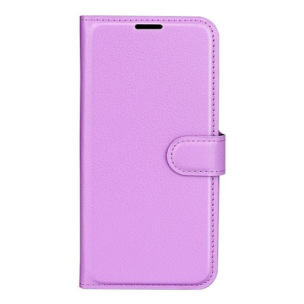 Xiaomi Redmi Note 14 4G Fodral Litchi Läder Lila