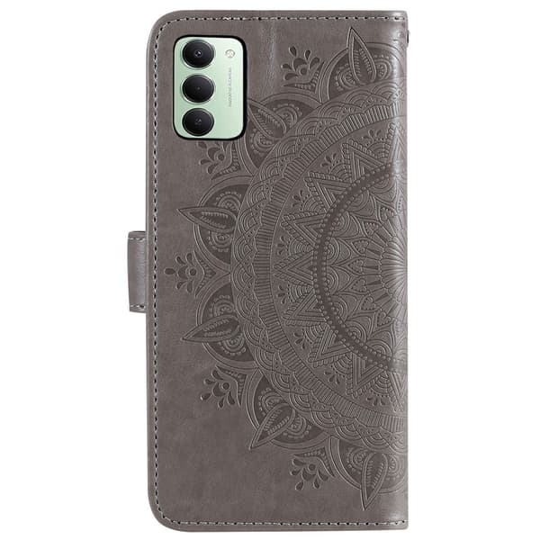 Xiaomi Redmi 15 Fodral Mandala Läder Grå