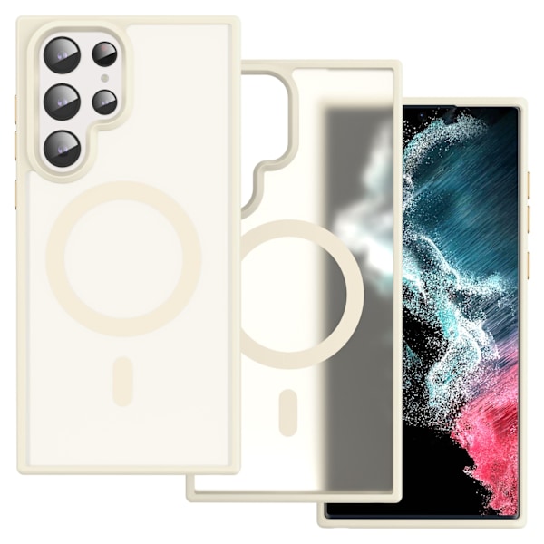 ColorPop Samsung Galaxy S22 Ultra Skal CH MagSafe Matt Off White