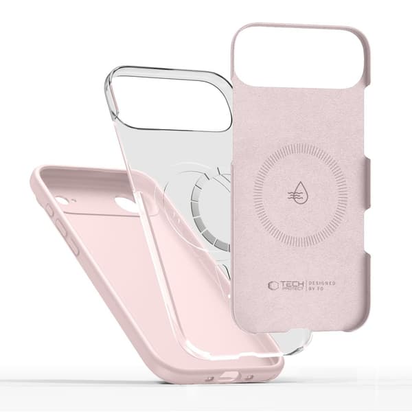 Tech-Protect iPhone Air Skal MagSafe Silicone Pink Pearl