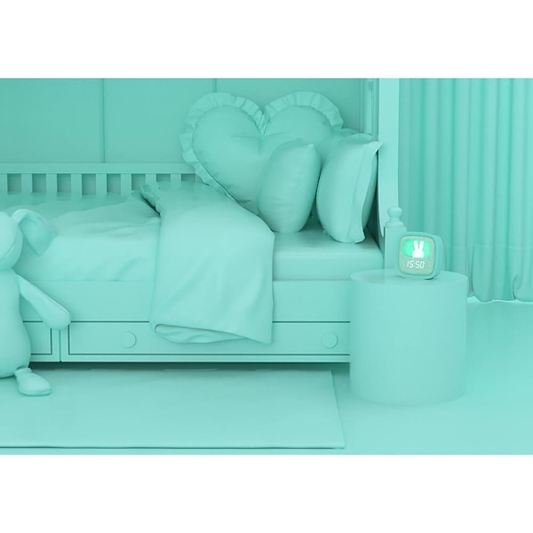 MOB Väckarklocka med Ljus Billy Clock Ljusblå