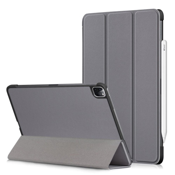 iPad Air 2020/2022/2024 / Pro 11 Fodral Tri-Fold Apple Pen Laddn Grey Grå