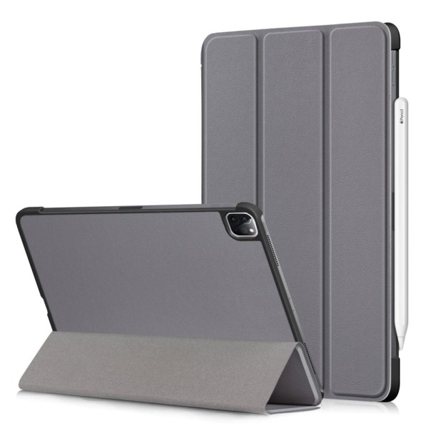 iPad Air 2020/2022/2024 / Pro 11 Fodral Tri-Fold Apple Pen Laddning Grå Grey Grå