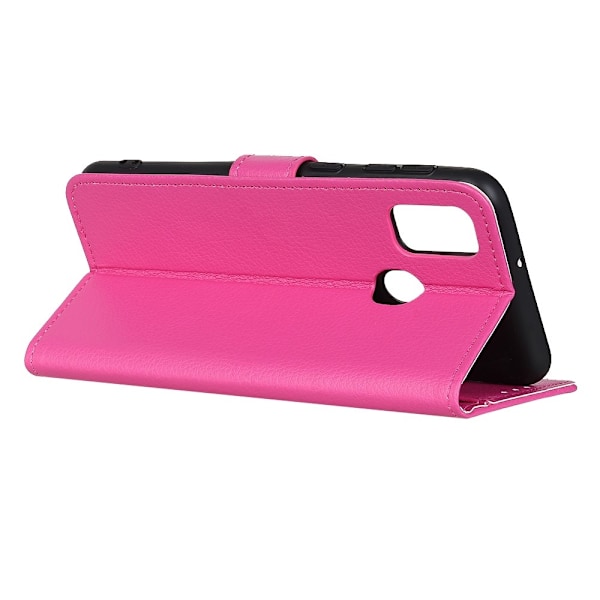 OnePlus Nord N100 - Litchi Läder Fodral - Rosa Pink Rosa